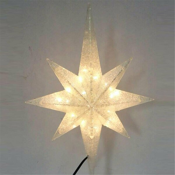Goldengifts Plastic LED Star Tree Topper, White GO2512866